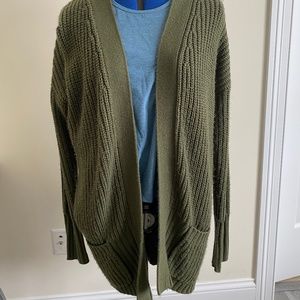 Green Knitted Cardigan